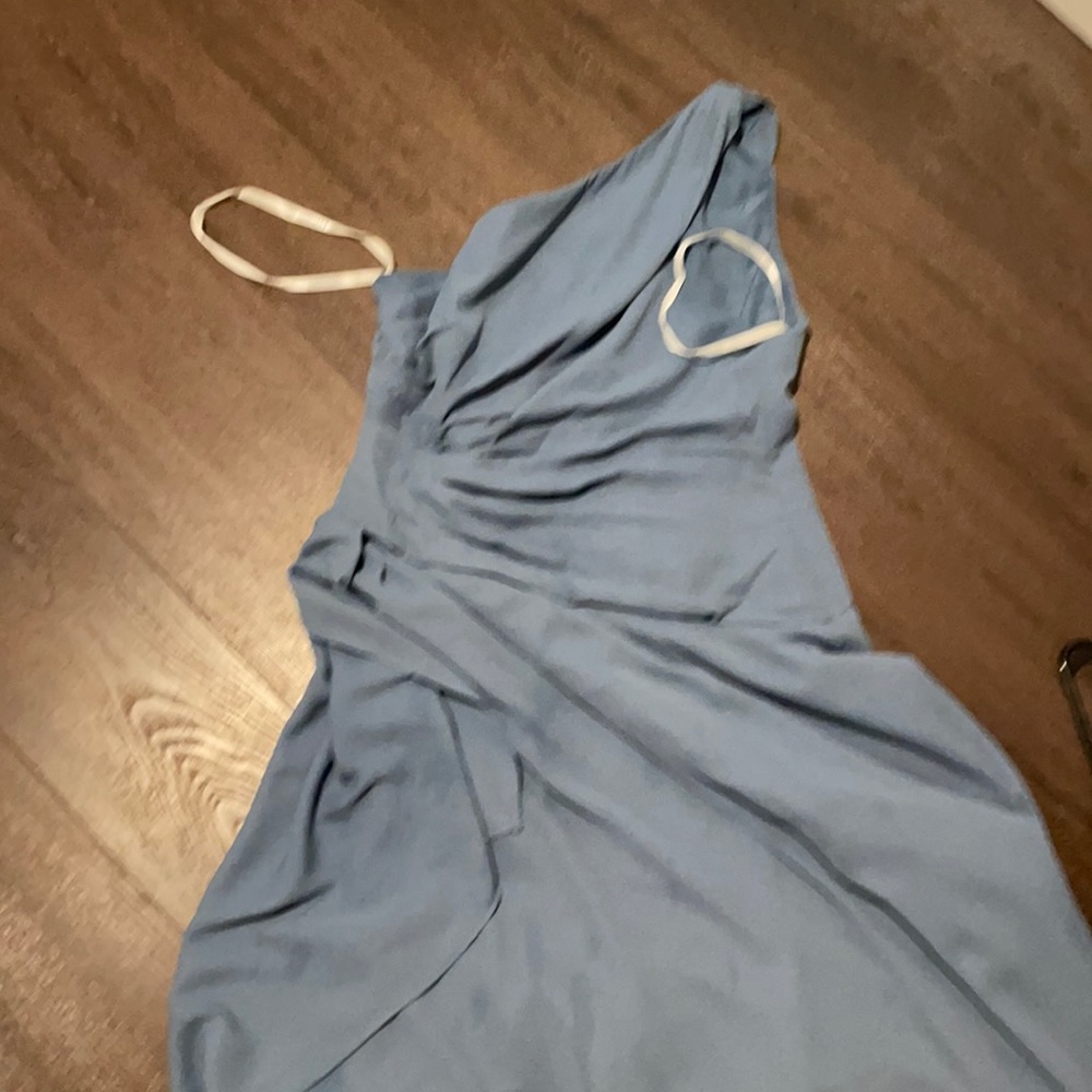 One shoulder David’s Bridal Dress